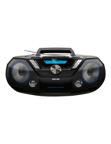 Philips Azb798T/12 Przenośny System Stereo Analogowe I Cyfrowe 12 W Dab, Dab+, Fm Czarny Odtwarzacz Mp3