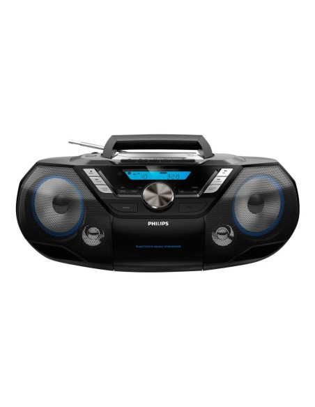 Philips Azb798T/12 Przenośny System Stereo Analogowe I Cyfrowe 12 W Dab, Dab+, Fm Czarny Odtwarzacz Mp3