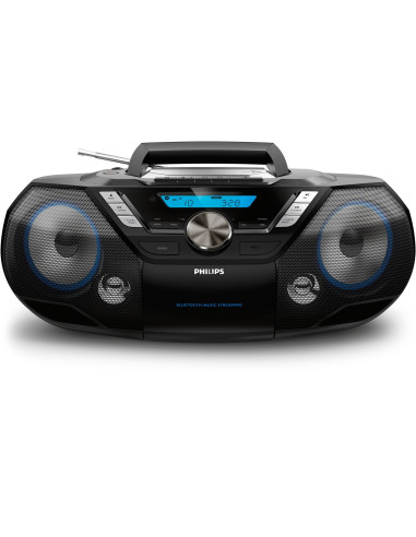 Philips Azb798T/12 Przenośny System Stereo Analogowe I Cyfrowe 12 W Dab, Dab+, Fm Czarny Odtwarzacz Mp3
