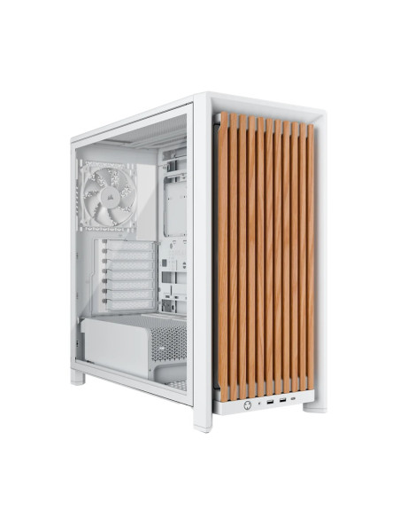 Corsair Frame 4000D Rs Wood Pc-Gehäuse, Midi-Tower, E-Atx – Holz, Weiß