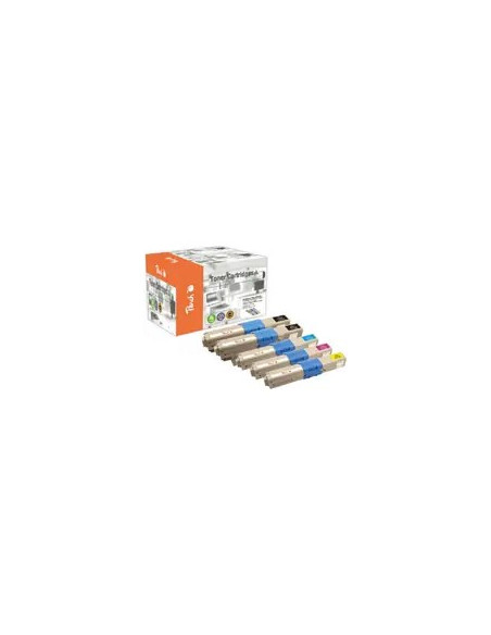 Peach 0F111912 Kaseta Z Tonerem 5 Szt. Czarny, Cyjan, Purpurowy, Żółty
