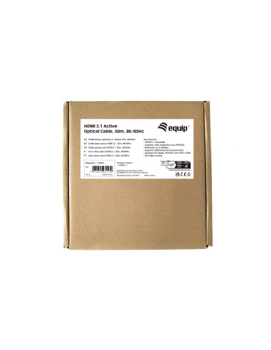 Ultra High Speed - Kabel Hdmi Z Ethernetem - Hdmi Męski Na Męski Hdmi - 50,0 M - Aktywny Kabel Optyczny (Aoc), Obsługa 8K 60 Hz