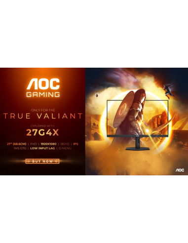 Monitor Lcd 27" Aoc G4 27G4X 1920X1080Px Full Hd Led Czarny, Szary