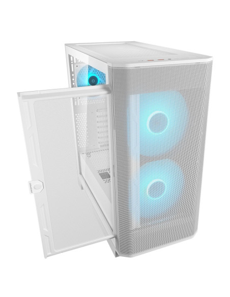 Cougar Cgr-5Ya6W-Rgb Midi Tower Biały