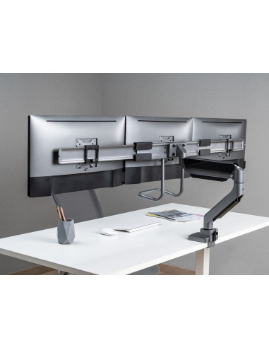 Wyposażenie: Uchwyt Biurkowy 17"-27"/3Tft 360 Sprężyna Gazowa 6 Kg Srebrny Lite Sprzedaż Detaliczna