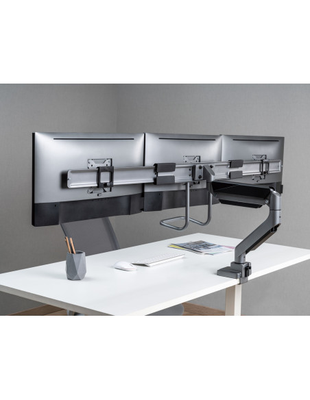 Wyposażenie: Uchwyt Biurkowy 17"-27"/3Tft 360 Sprężyna Gazowa 6 Kg Srebrny Lite Sprzedaż Detaliczna