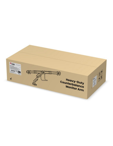 Wyposażenie: Uchwyt Biurkowy 17"-27"/3Tft 360 Sprężyna Gazowa 6 Kg Srebrny Lite Sprzedaż Detaliczna