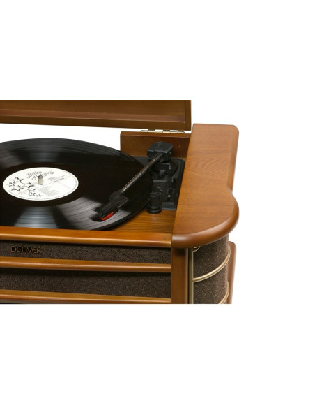 Gramofon Denver Mcr-50Mk3 Retro - Drewno Wood Dark (Fm, Cd, Usb)