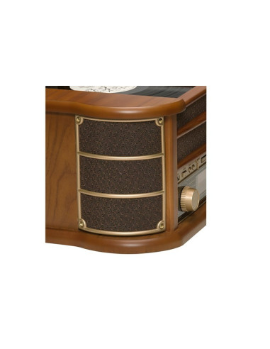 Gramofon Denver Mcr-50Mk3 Retro - Drewno Wood Dark (Fm, Cd, Usb)