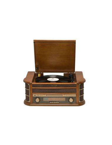 Gramofon Denver Mcr-50Mk3 Retro - Drewno Wood Dark (Fm, Cd, Usb)