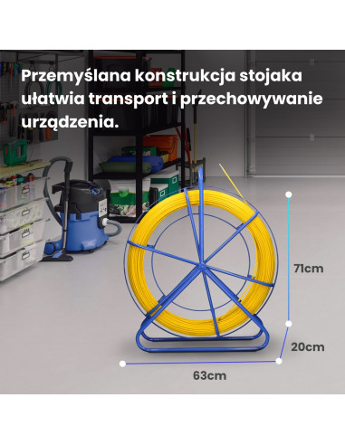 Extralink Pilot Do Przeciągania Kabli 6Mm 150M Włókno Szklane Frp, Żółty