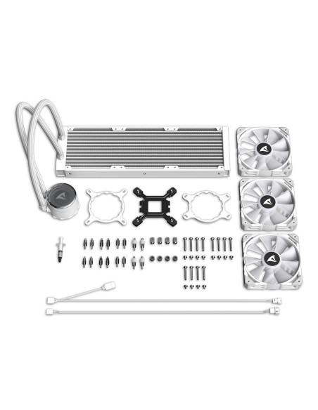 Sharkoon S90 Procesor Chłodnica Cieczy All-In-One 12 Cm Biały 1 Szt.