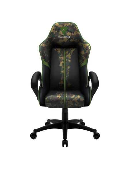 Thunderx3 Bc1 Camo Uniwersalny Fotel Dla Gracza Kamuflaż, Zielony