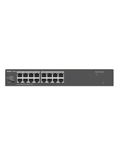 Ruijie Networks Rg-Es116G-L Przełącznik Sieciowy Nie Zarządzany L2 Gigabit Ethernet (10/100/1000) Czarny