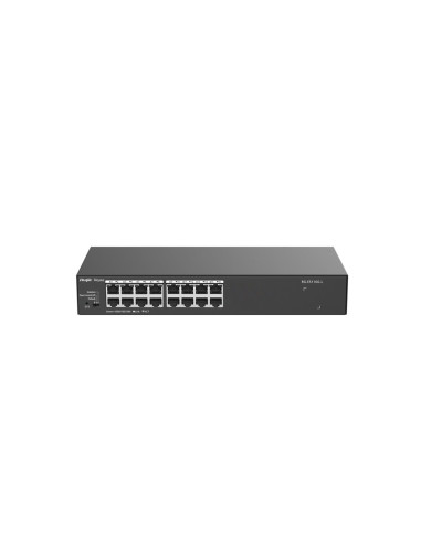 Ruijie Networks Rg-Es116G-L Przełącznik Sieciowy Nie Zarządzany L2 Gigabit Ethernet (10/100/1000) Czarny