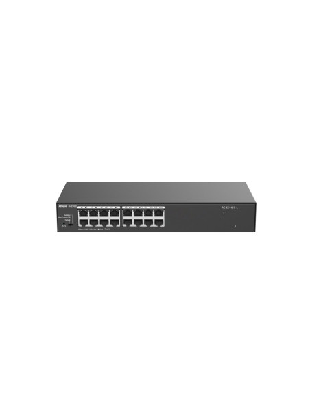 Ruijie Networks Rg-Es116G-L Przełącznik Sieciowy Nie Zarządzany L2 Gigabit Ethernet (10/100/1000) Czarny