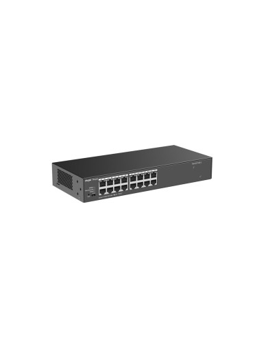 Ruijie Networks Rg-Es116G-L Przełącznik Sieciowy Nie Zarządzany L2 Gigabit Ethernet (10/100/1000) Czarny
