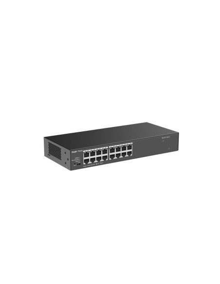 Ruijie Networks Rg-Es116G-L Przełącznik Sieciowy Nie Zarządzany L2 Gigabit Ethernet (10/100/1000) Czarny