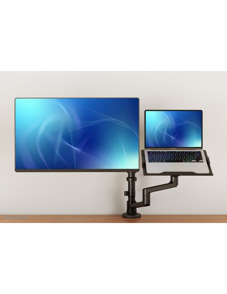 Neomounts Ds20-425Bl2 Uchwyt / Stojak Do Monitorów 68,6 Cm (27") Biurko Czarny