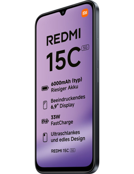 Smartfon Xiaomi Redmi 15C 5G Dual Sim 4Gb Ram 128Gb - Midnight Black