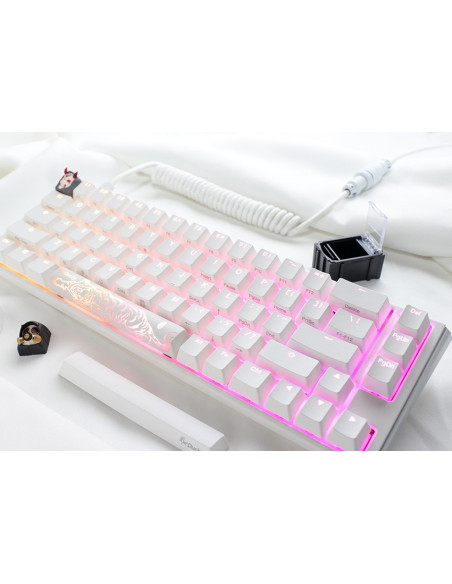Ducky One 3 Classic Pure White Sf Klawiatura Gaming Usb Niemiecki Biały
