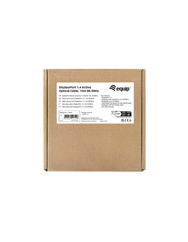 Wyposażenie - Kabel Displayport - Displayport (M) Do Displayport (M) - Displayport 1.4 - 15.0M - Aktywny, Obsługuje 8K 30 Hz (76