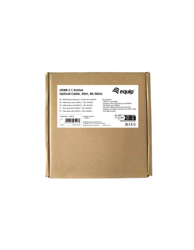 Ultra High Speed Kabel Hdmi Z Ethernetem Hdmi Męski Na Hdmi Męski 30,0 M Aktywny Kabel Optyczny (Aoc) Obsługa 8K 60 Hz (119453)