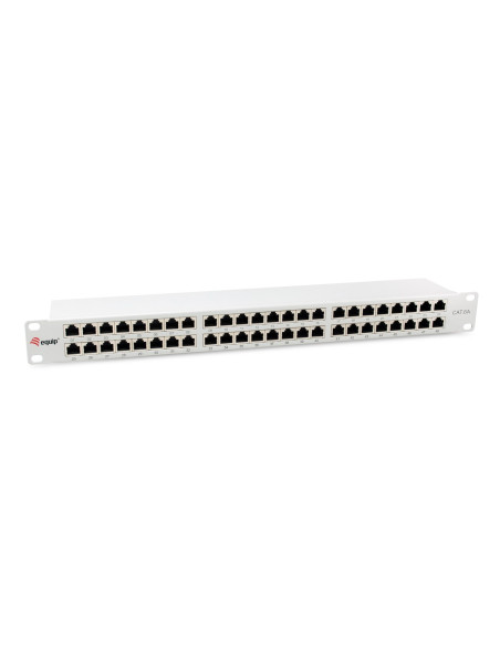 Wyposażenie 19" Patch Panel 48Xrj45 Cat6A Ftp 1U 500Mhz Ral7035