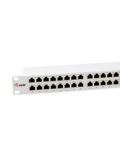 Wyposażenie 19" Patch Panel 48Xrj45 Cat6A Ftp 1U 500Mhz Ral7035 2