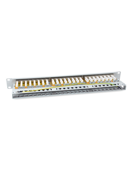 Wyposażenie 19" Patch Panel 48Xrj45 Cat6A Ftp 1U 500Mhz Ral7035