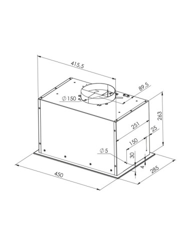 Okap Do Zabudowy Mpm-45-Ow-06/W, Biały, Do Wbudowania W Szafkę 45Cm Szerokości, Energooszczędny Silnik Bezszczotkowy Bldc