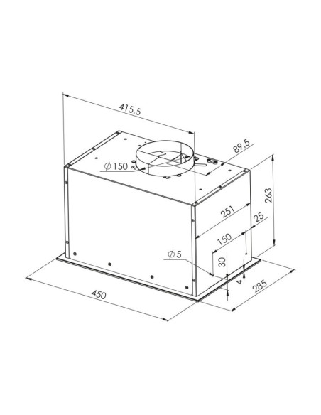 Okap Do Zabudowy Mpm-45-Ow-06/W, Biały, Do Wbudowania W Szafkę 45Cm Szerokości, Energooszczędny Silnik Bezszczotkowy Bldc