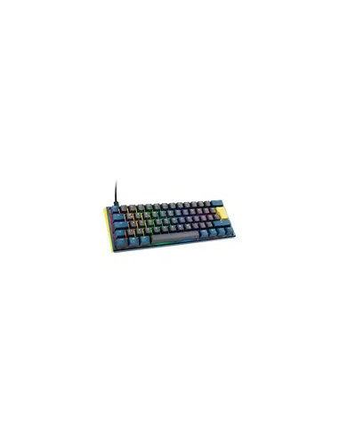 Ducky One 3 Daybreak Mini Klawiatura Gaming Usb Niemiecki Czarny, Niebieski, Zielony