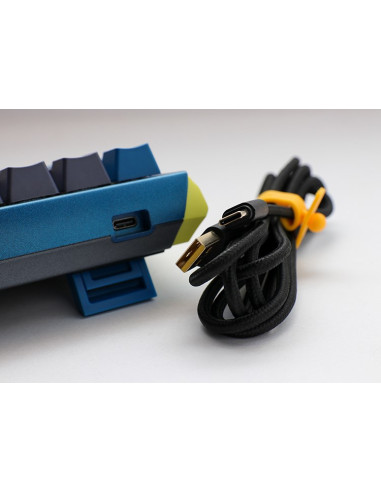 Ducky One 3 Daybreak Mini Klawiatura Gaming Usb Niemiecki Czarny, Niebieski, Zielony