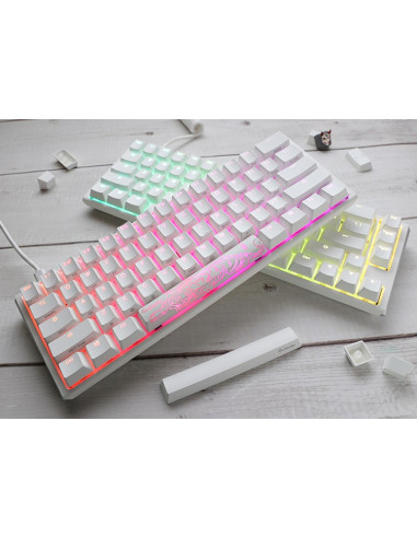 Ducky One 3 Mini Pure White Klawiatura Gaming Usb Niemiecki Biały