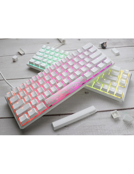 Ducky One 3 Mini Pure White Klawiatura Gaming Usb Niemiecki Biały