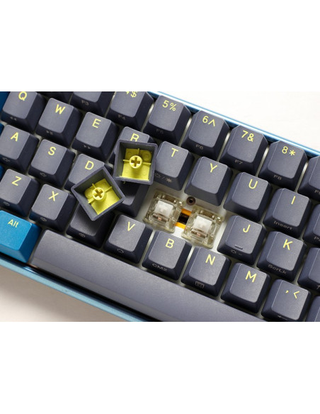 Ducky One 3 Daybreak Mini Klawiatura Gaming Usb Niemiecki Czarny, Niebieski, Zielony