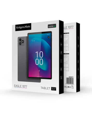 Krüger&Matz Km1077 Tablet 4 Gb Ram 64 Gb Octa-Core (10.1") Wi-Fi 5 (802.11Ac) Android 15