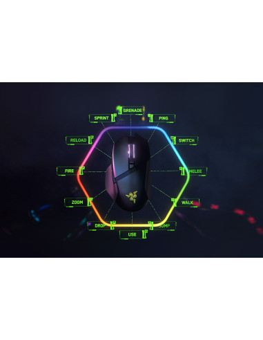 Razer Basilisk V3 Pro Myszka Po Prawej Stronie Rf Wireless + Bluetooth + Usb Type-C Optyczny 30000 Dpi
