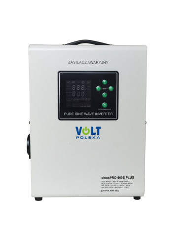 Przetwornica Volt Polska Sinuspro 900E Plus 12V 600/900W Lifepo4, Menu