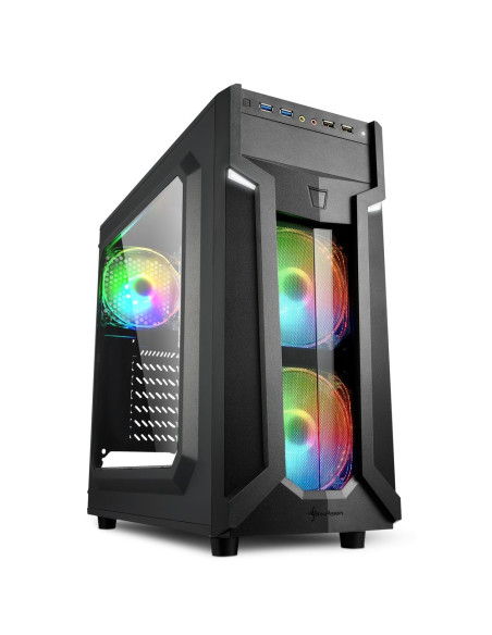 Sharkoon Vg6-W Rgb Midi Tower Czarny