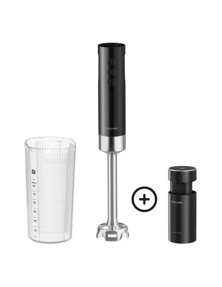 Zwilling Xtend Zestaw Startowy: Bezprzewodowy Blender Ręczny + Bateria Czarny