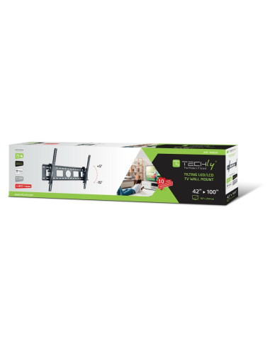 Techly Ica-Plb 622 2,54 M (100") Czarny