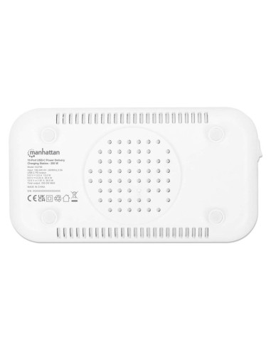 Manhattan 102766 Ładowarka Do Urządzeń Przenośnych Telefon Komórkowy, Smartfon, Tablet Biały, Szary Prąd Przemienny Szybkie Łado