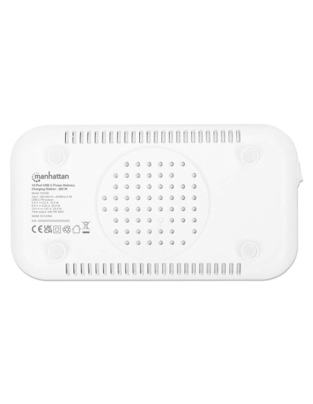 Manhattan 102766 Ładowarka Do Urządzeń Przenośnych Telefon Komórkowy, Smartfon, Tablet Biały, Szary Prąd Przemienny Szybkie Łado