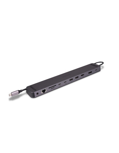 Lindy 43392 Stacja Dokująca Dokujący Usb 3.2 Gen 1 (3.1 Gen 1) Type-C Antracyt