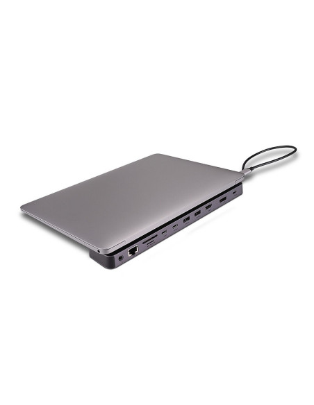Lindy 43392 Stacja Dokująca Dokujący Usb 3.2 Gen 1 (3.1 Gen 1) Type-C Antracyt