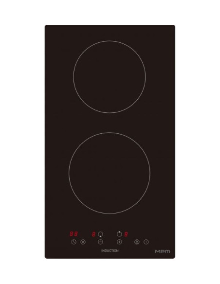 Płyta Indukcyjna Mpm-30-Im-12/N, Czarna, Szer. 30Cm, Możliwość Zabudowy Na Równi Z Blatem, Poziom Mocy - 1 Do 9