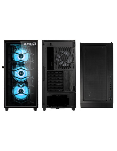 Kolink Observatory Y Amd Se Argb Midi Tower Czarny, Przezroczysty