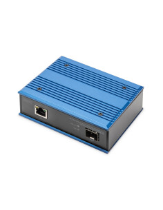 Przemysłowy Mediakonwerter 1000Base-Tx Poe 30W - 1000Base-Fx Sfp (Bez Modułu) Din Rozszerzony Zakres Temp 2